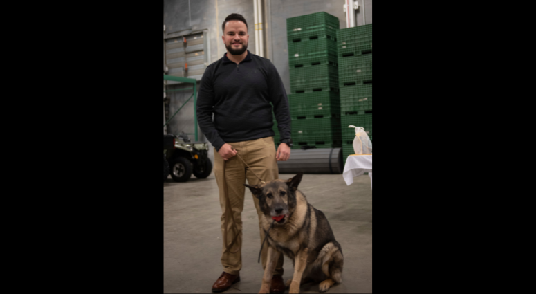 Military working dog retires after over eight years of service