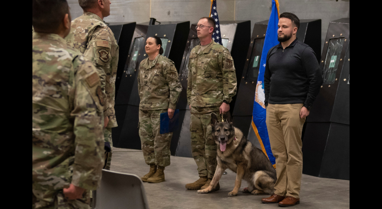 Military working dog retires after over eight years of service