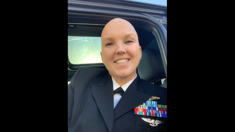 Naval officer battles breast cancer while active-duty