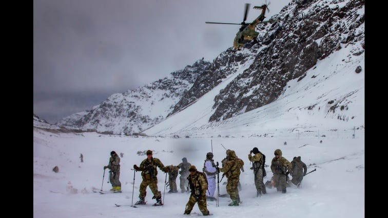 U.S. Army completes exercise at Chilean Army Mountain School in the Andes