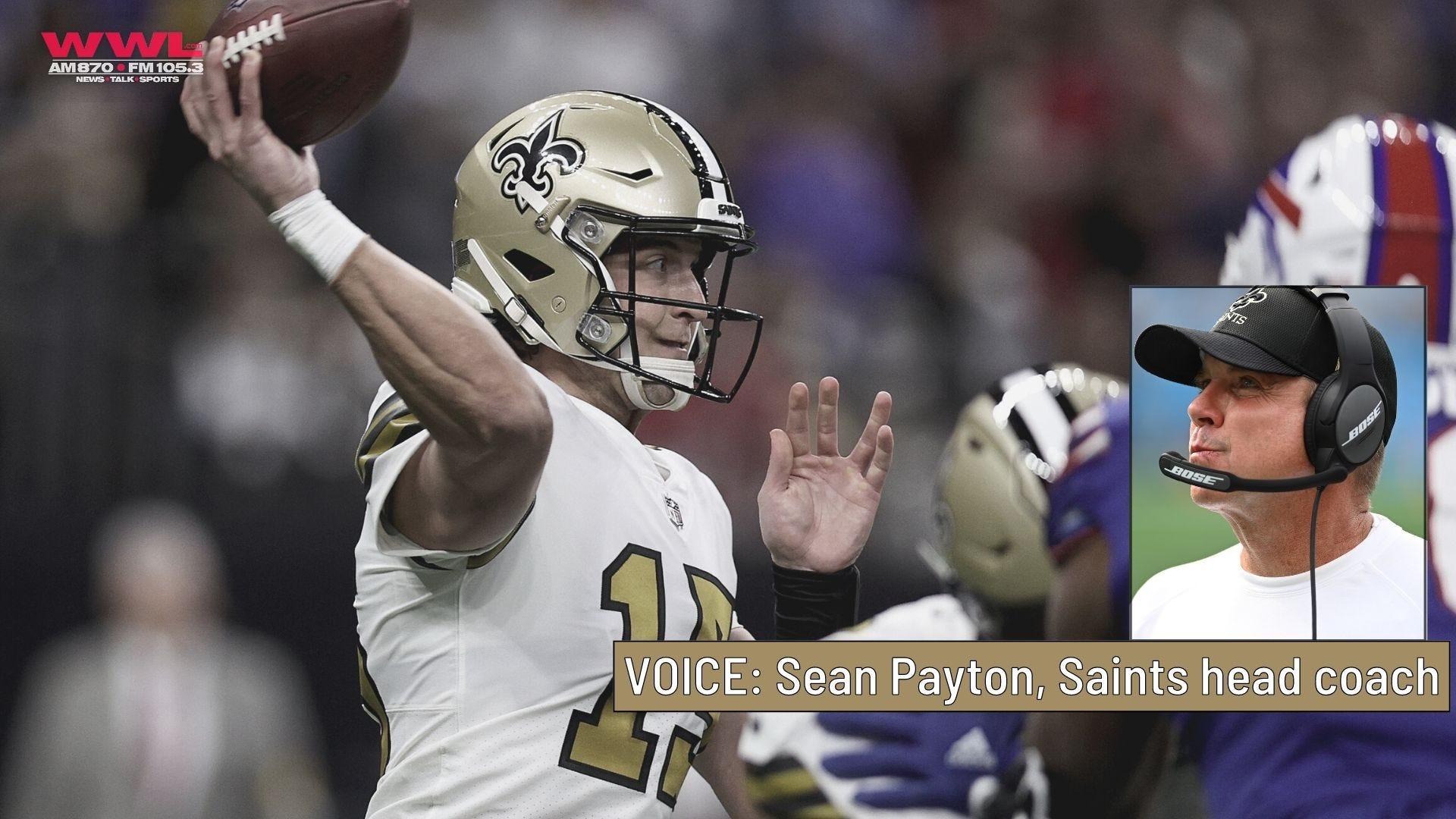 Saints plan at QB amid 4-game losing streak? Sean Payton won't 'discuss any of it'