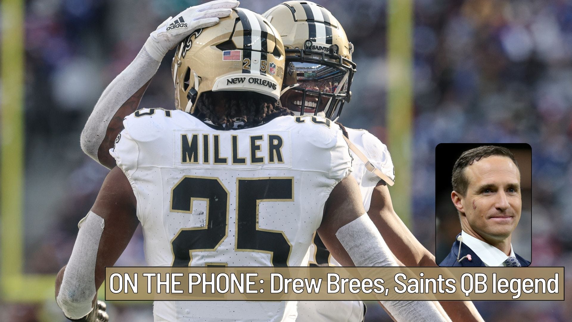 Brees: Saints could have new 'thunder and lightning' with Kamara-Miller tandem