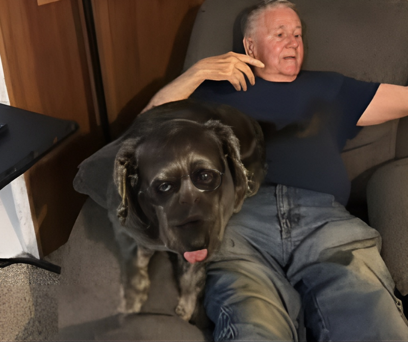 Lucky with Willard Martz