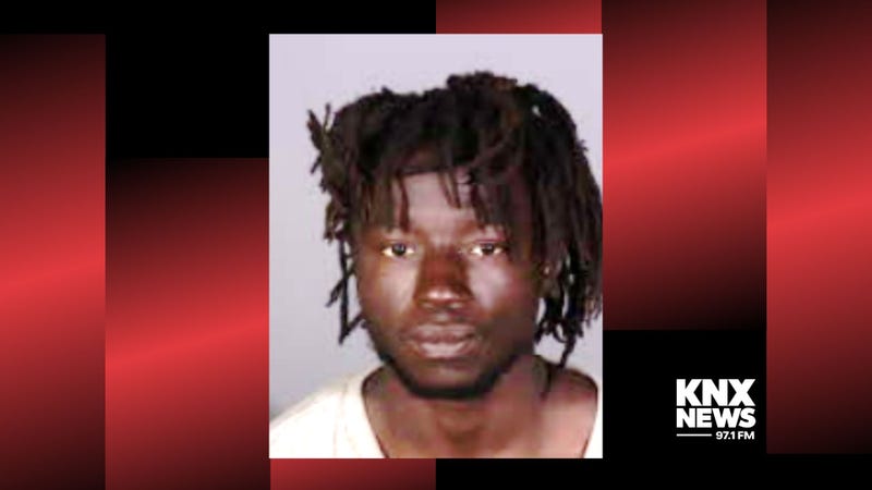 booking photo of young black man with long hair