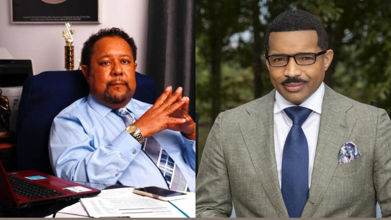 (L To R) *Vice President / G.M.,TLA  Real Estate Consulting* Teddy Astin " The Rashad Richey Morning Show" Host Dr. Rashad Richey