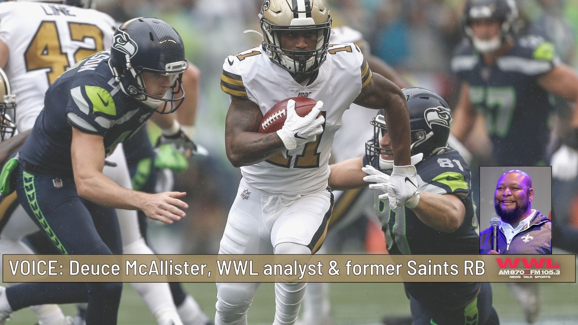 Saints WRs off to slow start, but too early to panic; Deuce McAllister explains why