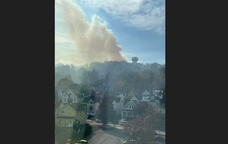Brush Fire seen from Coraopolis