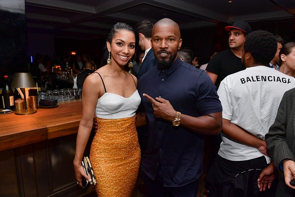 Corinne Foxx and Jamie Foxx