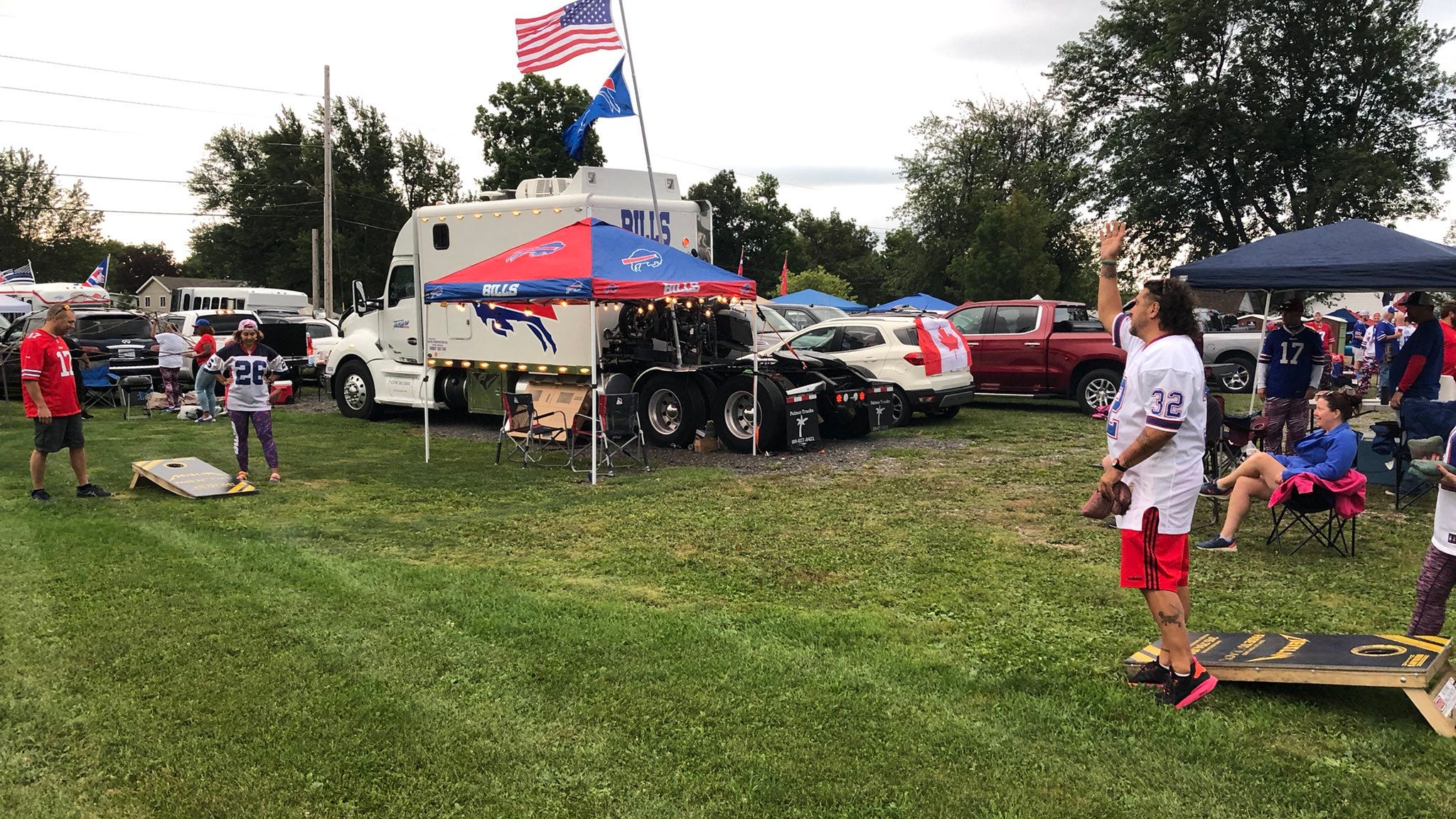 Bills fans relish the return of tailgating