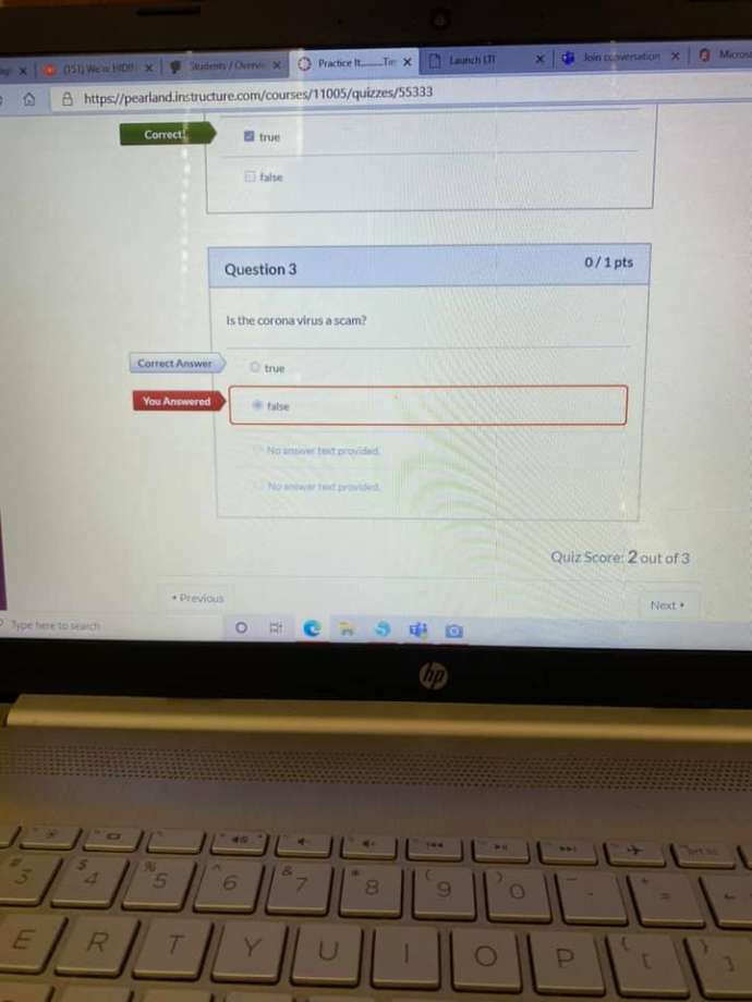 coronavirus quiz