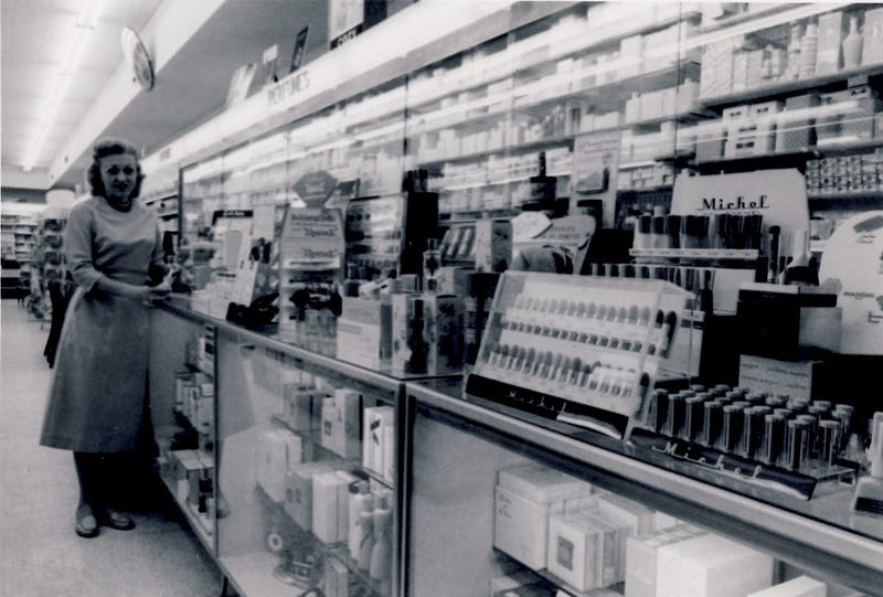 At the time, Oswald's had the largest cosmetic counter in the Midwest
