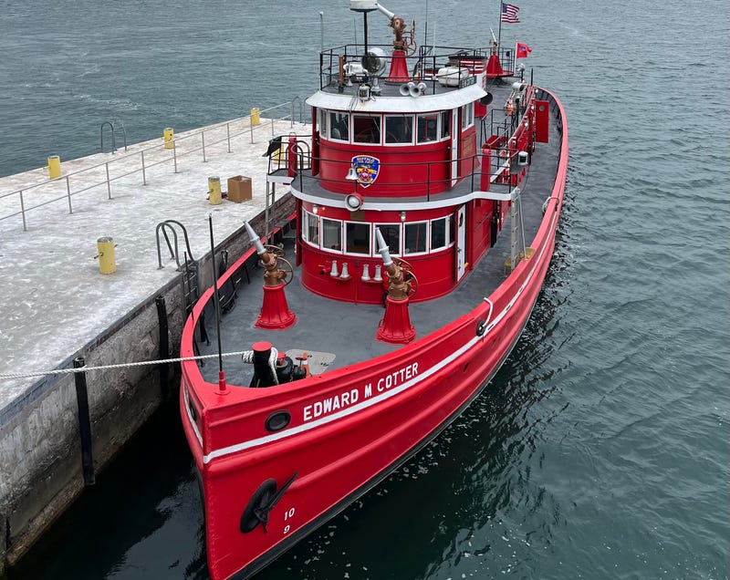 Buffalo Fireboat Edward M. Cotter at the Lake Erie Round House