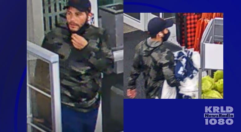 Police searching for man accused of stealing hundreds of dollars worth of Cowboys merchandise