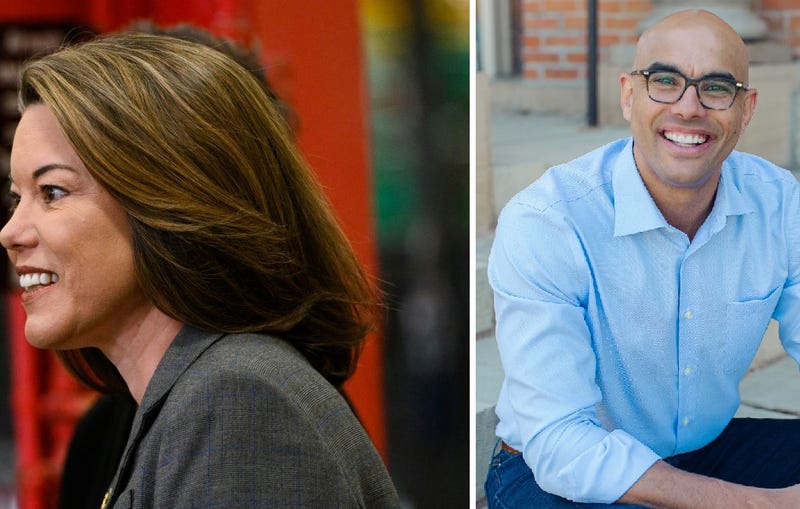 Democrat Angie Craig (L) and Republican Joe Teirab (R) are battling it out in one of Minnesota's most competitive Congressional races in CD2.