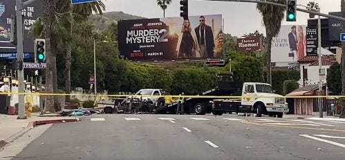 Scene of fatal crash