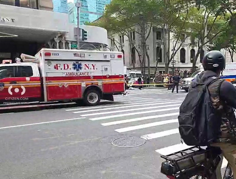 Multiple people were hit near Bryant Park and the New York Public Library