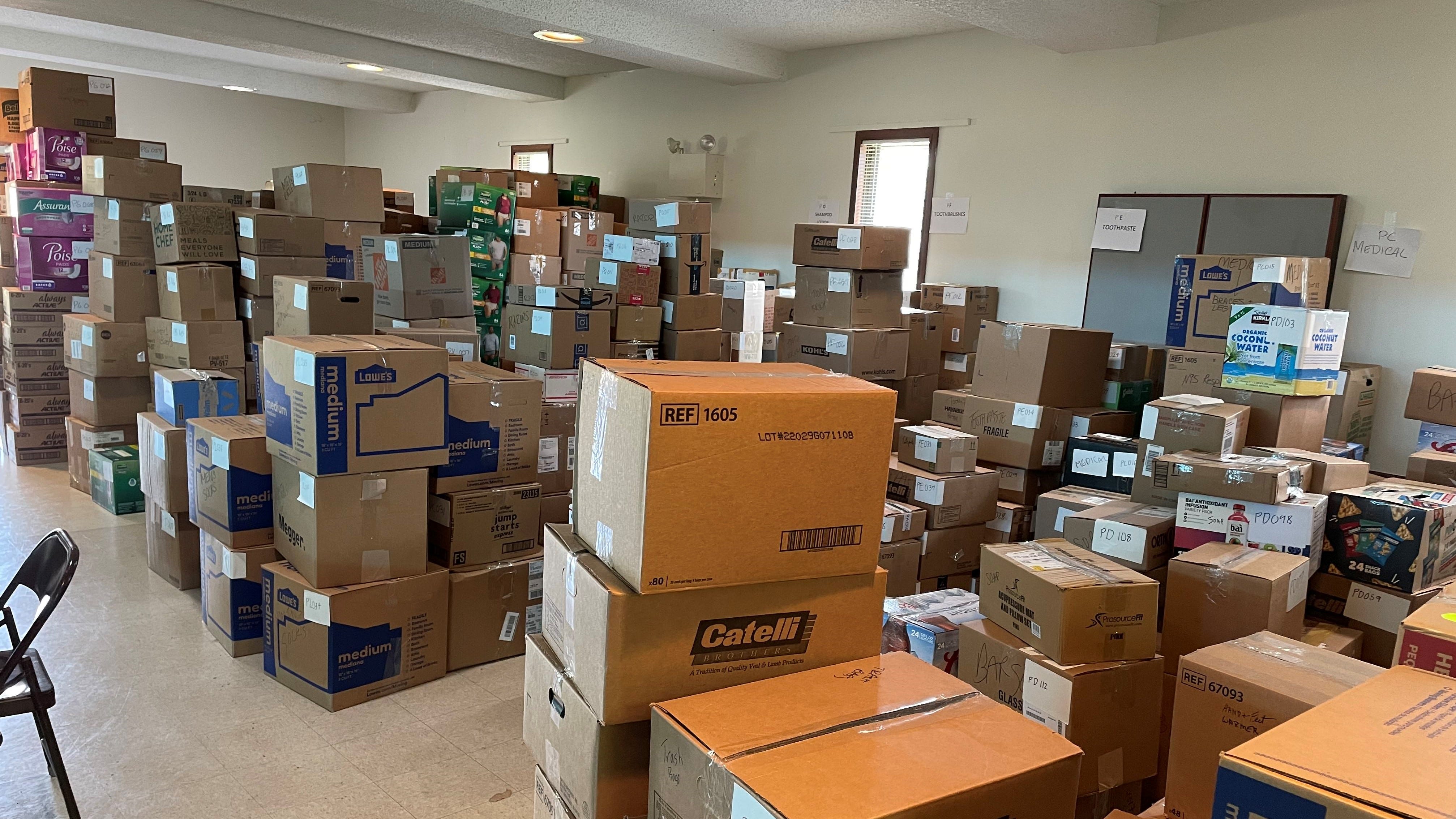 'Overwhelming': Bucks, Montco churches pack thousands of boxes for Ukraine