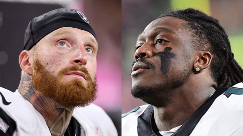 Maxx Crosby and AJ Brown