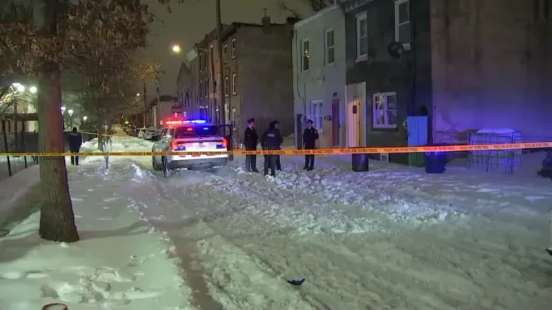 North Philly shooting scene 