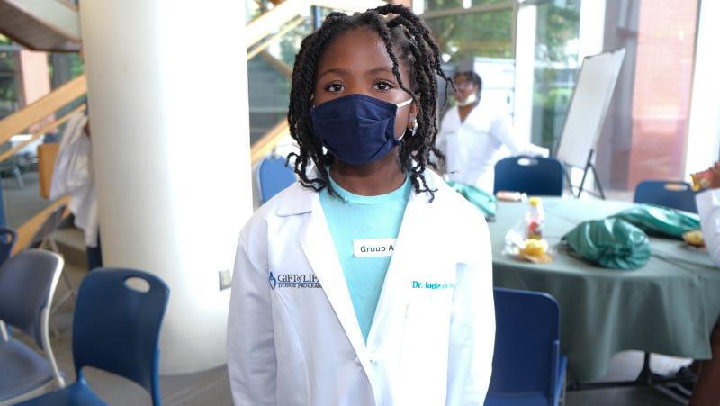 Ionie-Joy Benjamin, part of the Crozer Health ID STEM program, plans to be either a doctor or a fashion designer.
