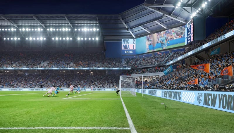 The NYCFC released new renderings of its Willets Point stadium project on Wednesday.