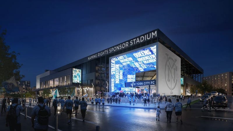 The NYCFC released new renderings of its Willets Point stadium project on Wednesday.