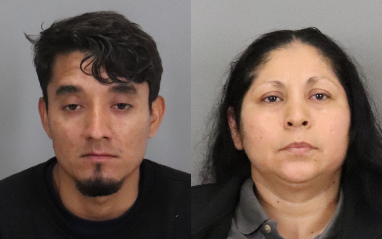 Mugshots of Jose Portillo and Yesenia Ramirez from left to right.