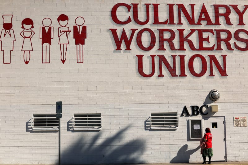 The exterior of the Culinary Local 226 HQ in Las Vegas