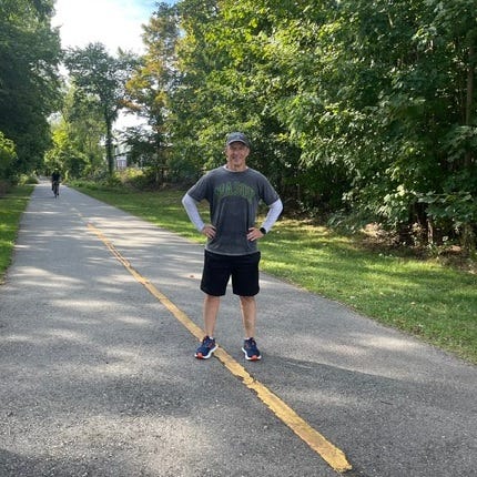 David Running The Course
