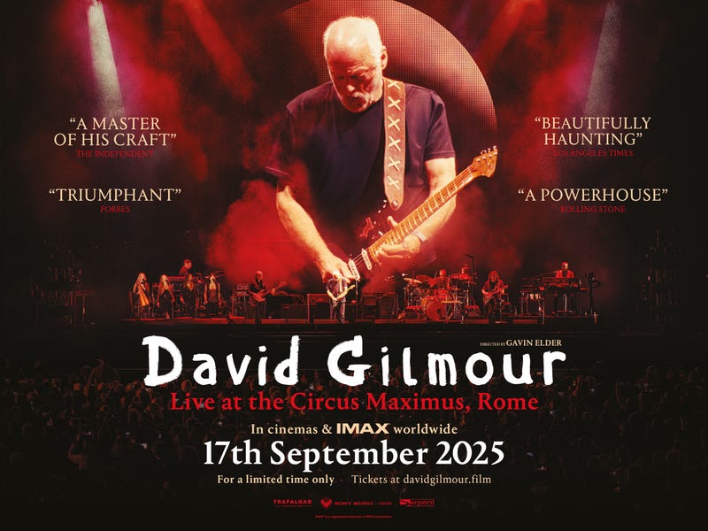 Your Chance to Win Tickets to David Gilmour Live at the Circus Maximus, Rome Concert Film!
