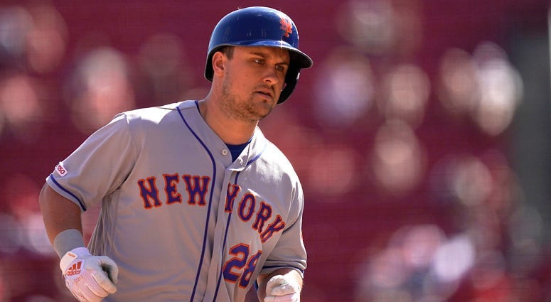 J.D. Davis of the Mets runs the bases after hitting a home run during a game against the Reds on Sept. 22, 2019, at Great American Ball Park in Cincinnati.