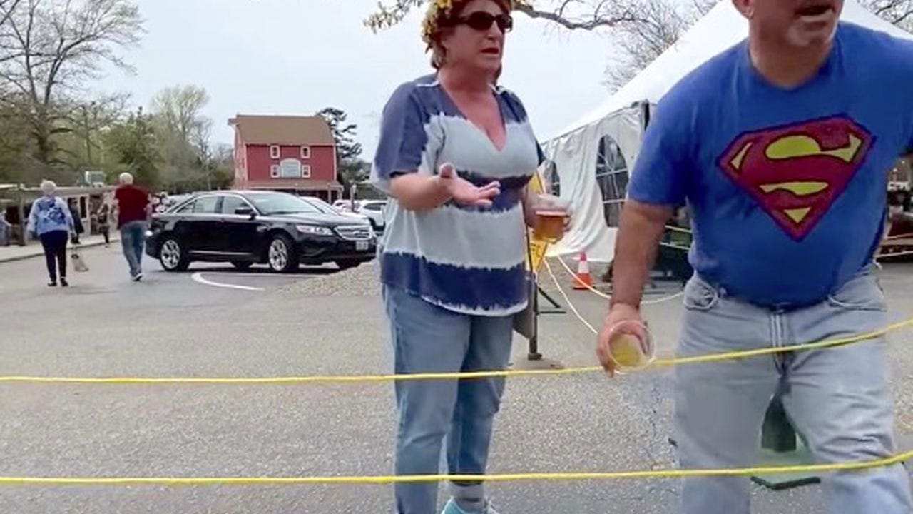 VIDEO: NJ vice principal under investigation for tossing beer at fellow bar-goers after wife's transphobic rant