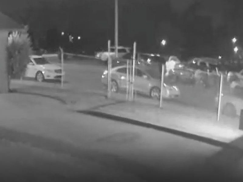 Parking lot outside of club
