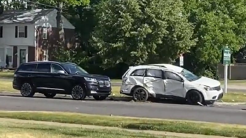 1 reportedly dead after apparent crash, shooting on Detroit's west side