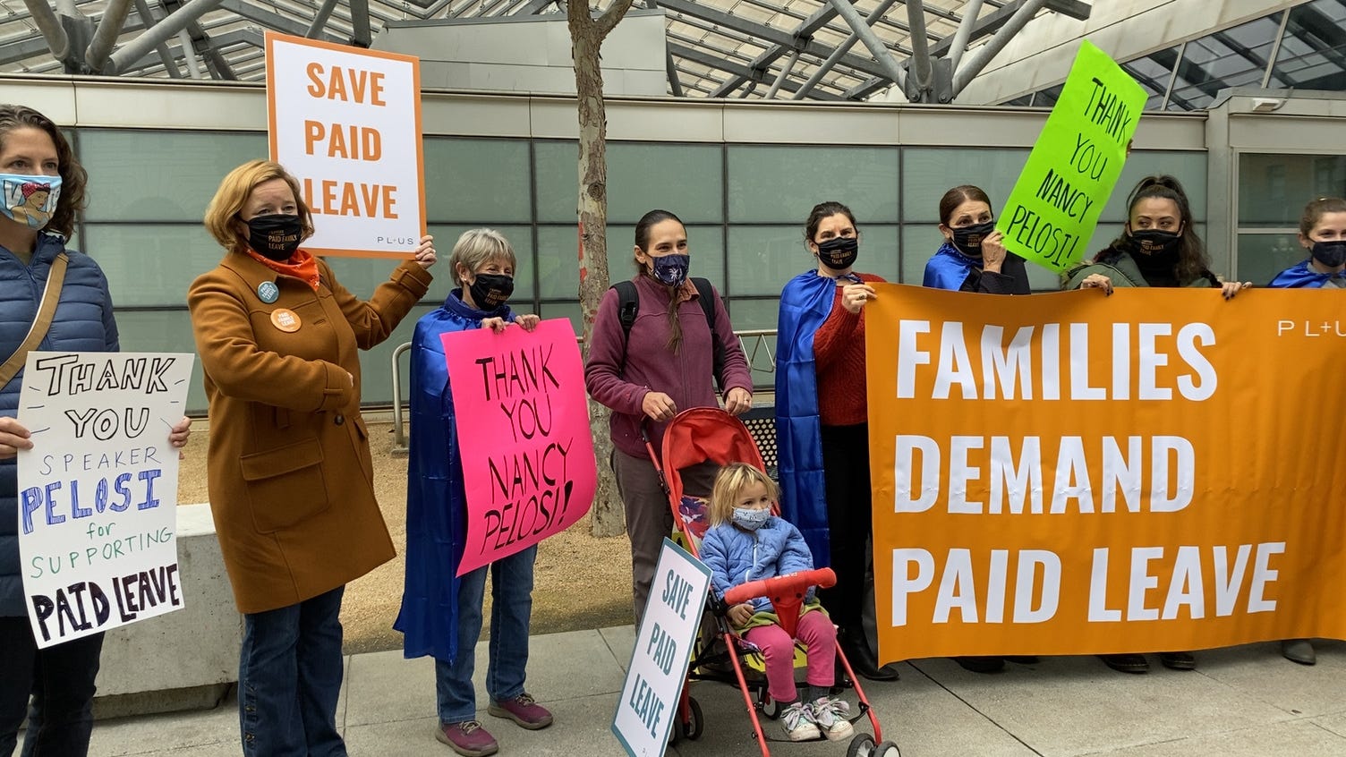 Bay Area supporters thank Nancy Pelosi for championing paid family leave