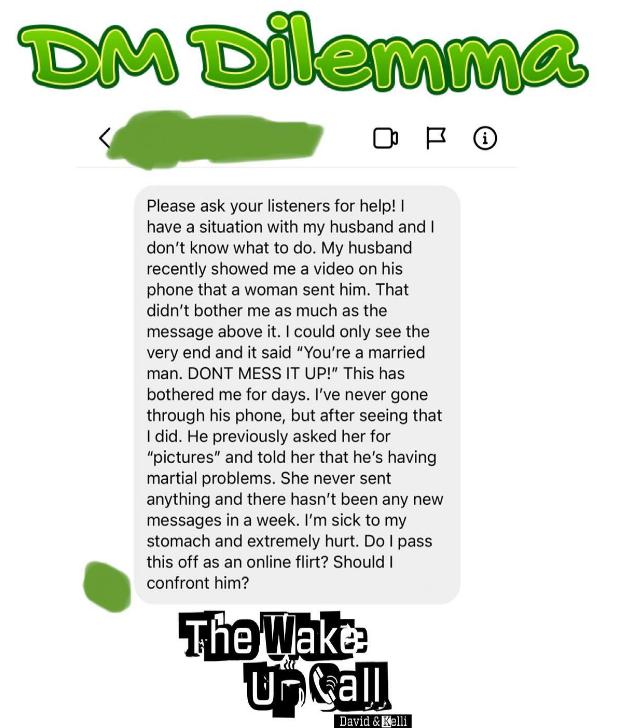 The Wake Up Call's DM Dilemma