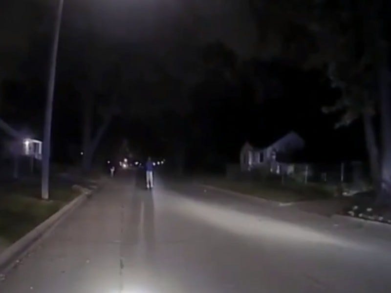 Porter Burks in the street