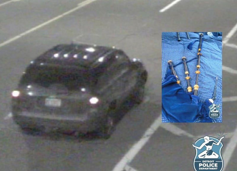Stolen vehicle and bagpipes