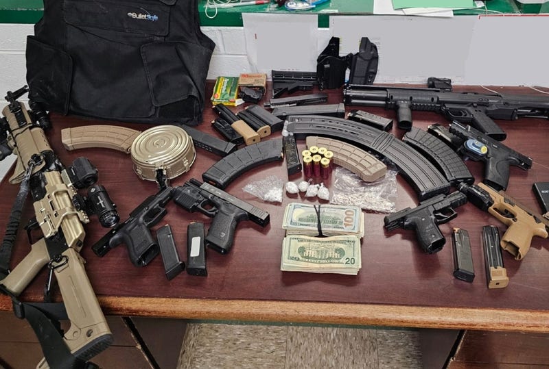 Guns, drugs, cash and ammo seized in Detroit