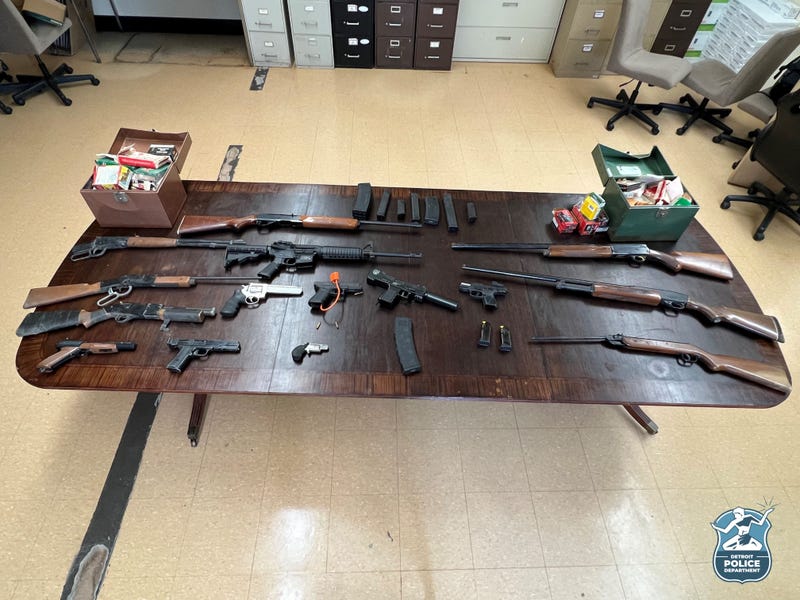 Guns, ammo seized in Detroit raid