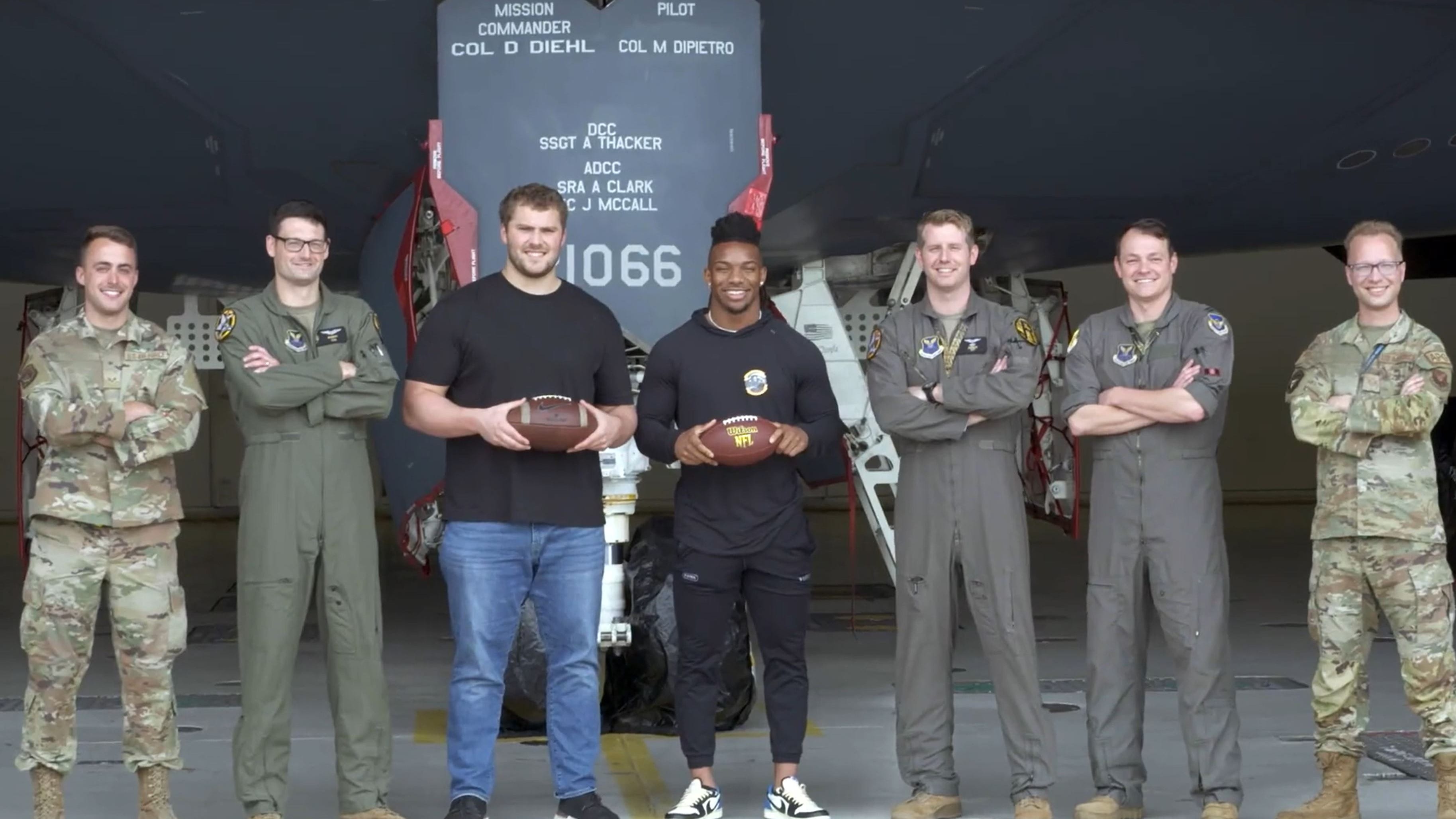 NFL prospects experience a day in the life of a service member