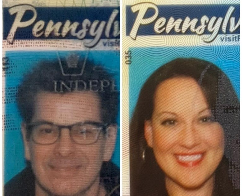 Rocky & Lissa's drivers license photos