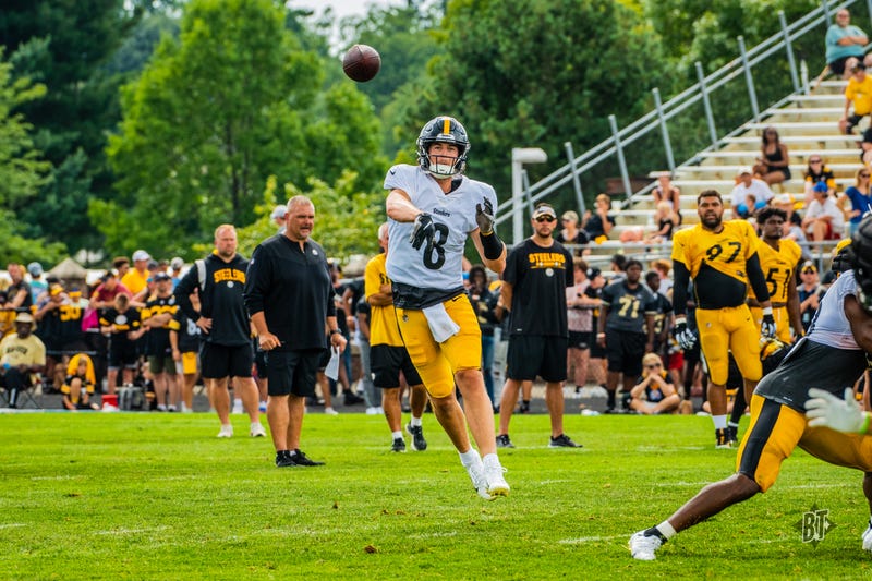Kenny Pickett at Steelers Training Camp in 2022