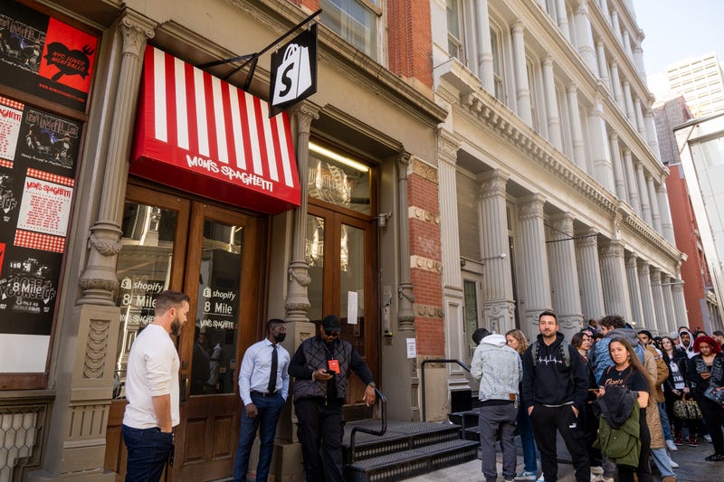 Mom's Spaghetti pop-up in SoHo.