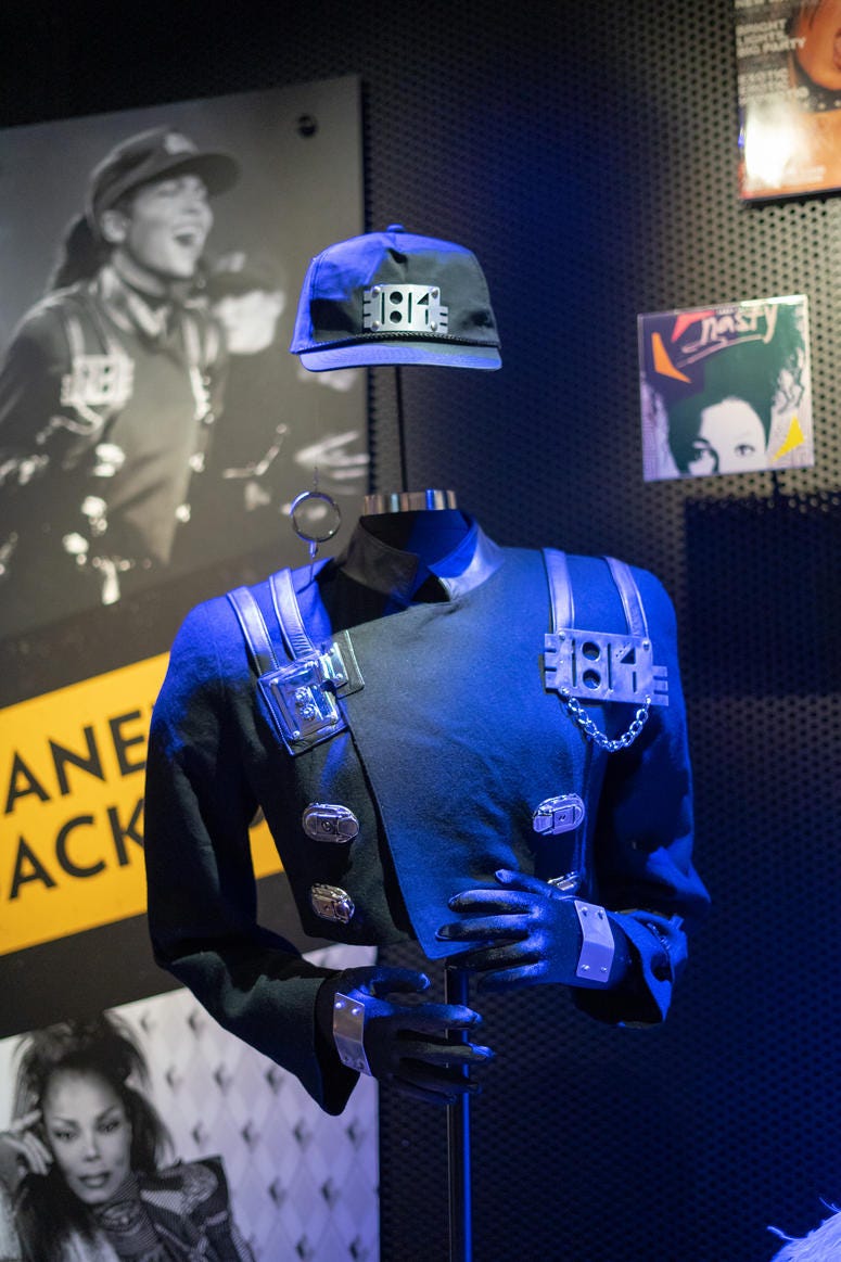 The iconic outfit from Janet Jackson's "Rhythm Nation" music video