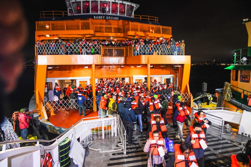 Hundreds of passengers had to be removed from the ferry to other ships before they were brought to the St. George Ferry Terminal on Staten Island