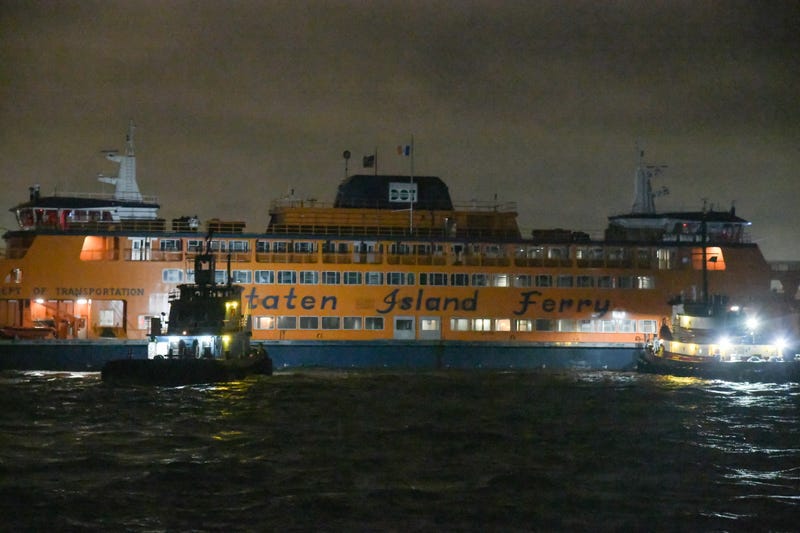 The U.S. Coast Guard and NY Waterway helped evacuate passengers from the ferry