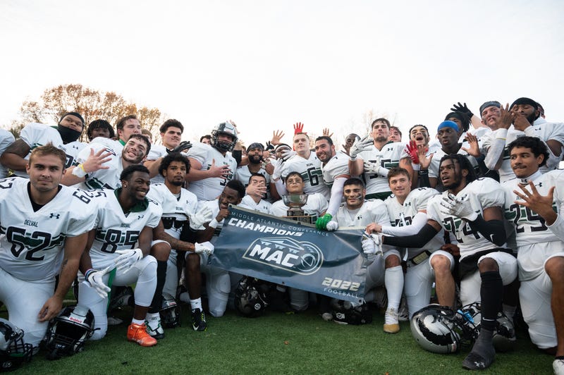 The Aggies celebrate a fifth-straight Middle Atlantic Conference Championship