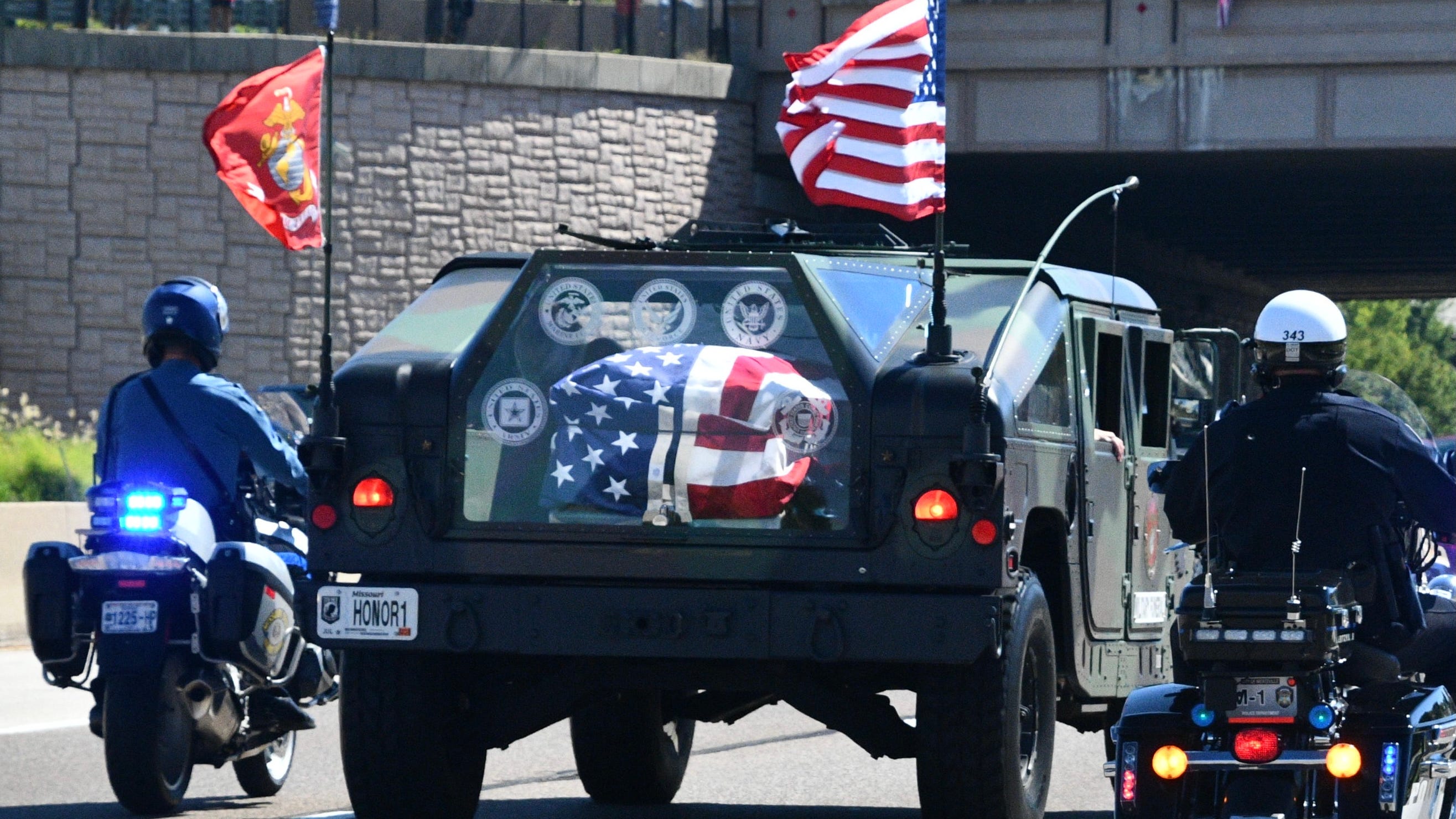 WATCH: 30 miles of St. Louis highways shutdown for funeral procession of Jared Schmitz