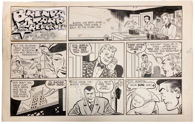 Dale Messick Brenda Starr 2-21-1954 